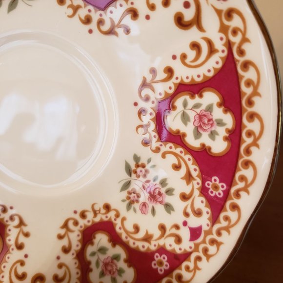 Vintage Rosina Fine Bone China Cups & Saucers lot of 3 EUC - Picture 5 of 12